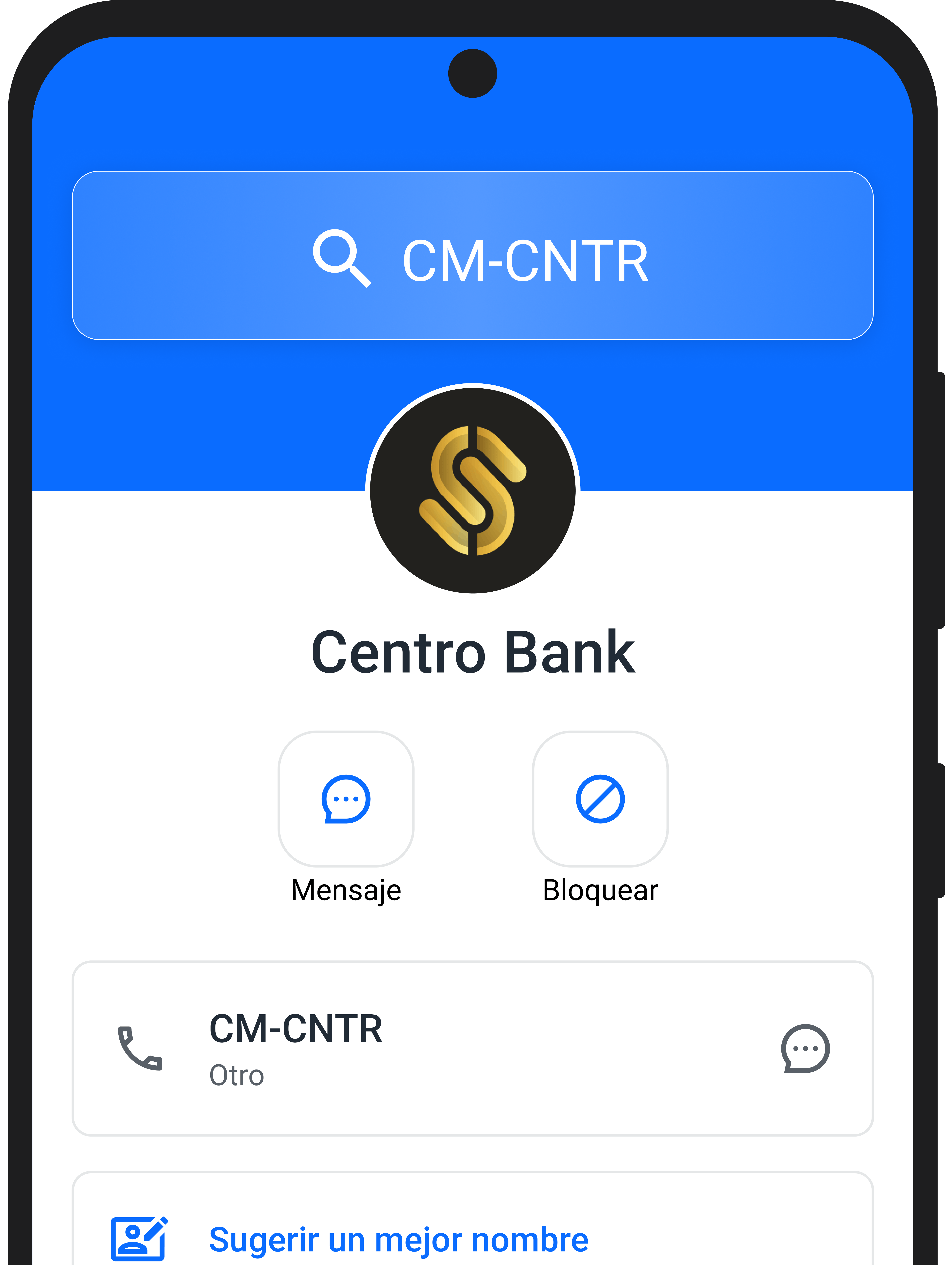 SMS Sender ID Lookup Screen Spanish