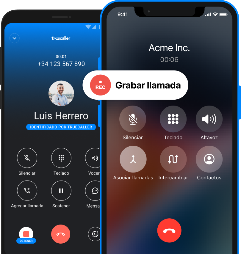 Call Recording Screen on Truecaller App