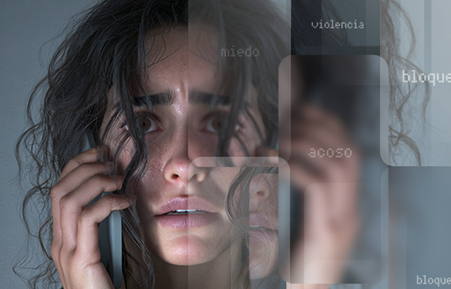 Scared Woman due to harassment calls