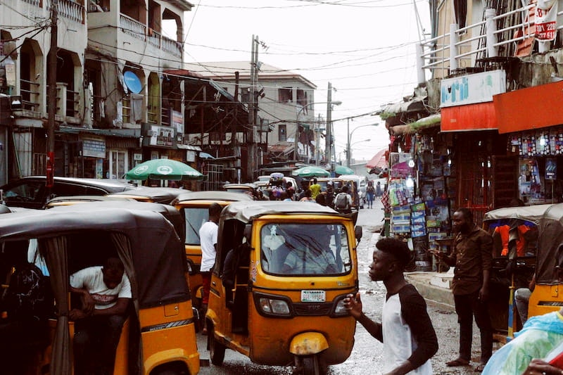 a street in nigeria