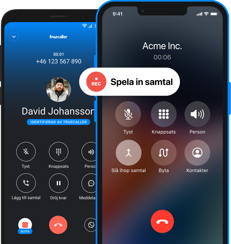 Call Recording Screen on Truecaller App