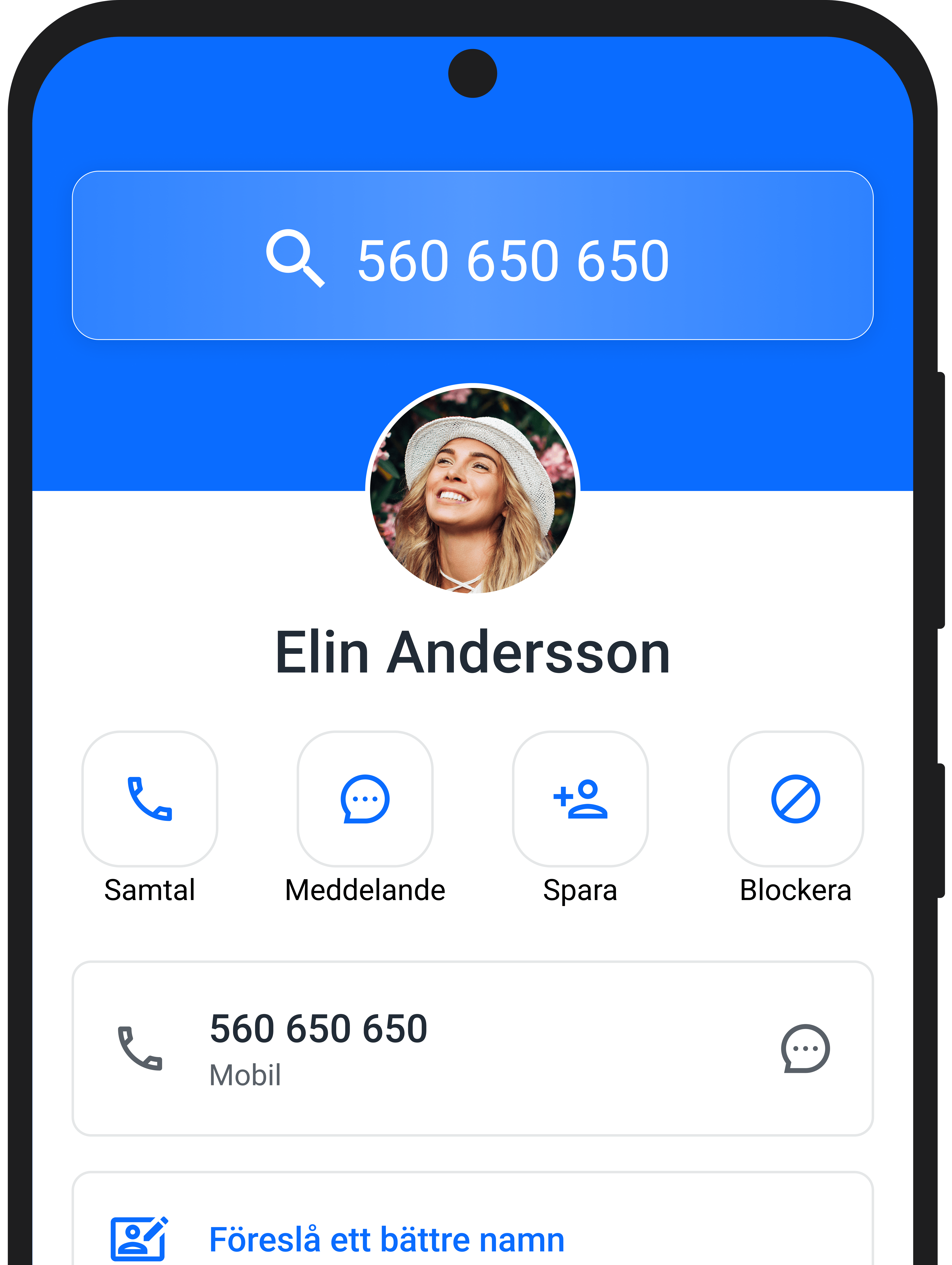 Få fler nummeruppslag bakåt i Truecaller-appen