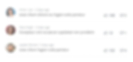 Blurred comments placeholder